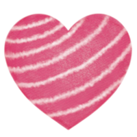 amor y corazón acuarela dibujado a mano png