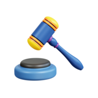 ley y justicia 3d icono png
