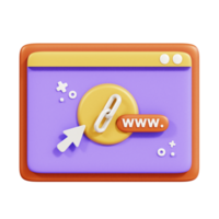 seo web 3d icono png