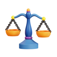 Law and Justice 3D Icon png