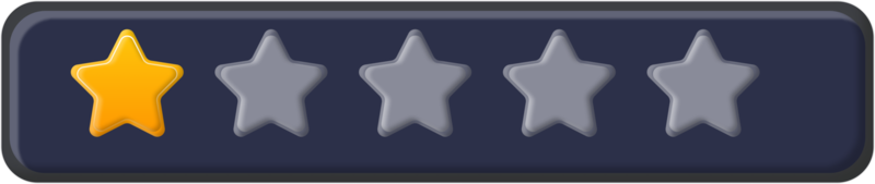 Rating star 3D icon design renderring png