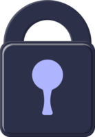 lock 3D icon Illustration design png