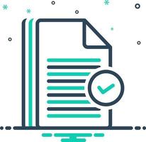 mix icon for validation vector