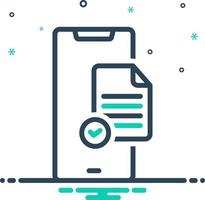 mix icon for validation vector