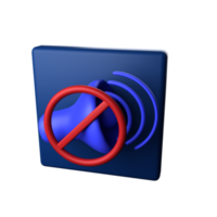 Mute 3d icon png