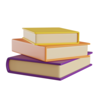 stack of book isolated on transparent background png