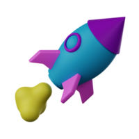 Rocket 3D Icon png