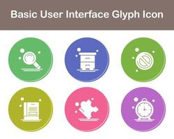 Basic User Interface Vector Icon Set