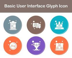 Basic User Interface Vector Icon Set