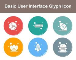 Basic User Interface Vector Icon Set