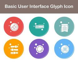 Basic User Interface Vector Icon Set