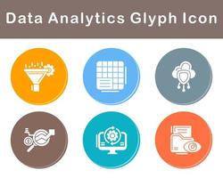 Data Analytics Vector Icon Set