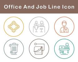 Work Office And Job Vector Icon Set