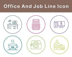 Work Office And Job Vector Icon Set