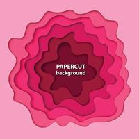 Vector background with pink color paper cut shapes. 3D abstract paper art style, design layout for business presentations, flyers, posters, prints, decoration, cards, brochure cover.