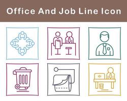 Work Office And Job Vector Icon Set