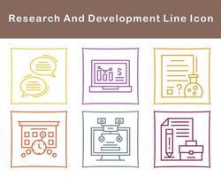 Research And Development Vector Icon Set