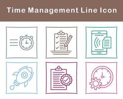 Time Management Vector Icon Set