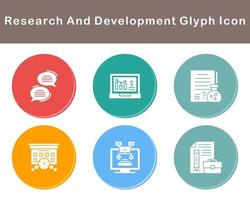 Research And Development Vector Icon Set