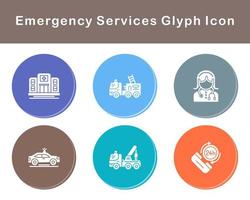 Emergency Services Vector Icon Set