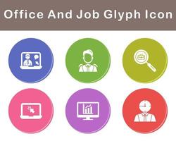 Work Office And Job Vector Icon Set