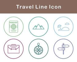 viaje vector icono conjunto
