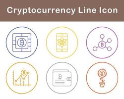 Bitcoin And Cryptocurrency Vector Icon Set