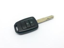 Wireless car key. Carkey isolated on white backround. photo
