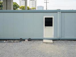 The container box  for use to the temporary office room. photo