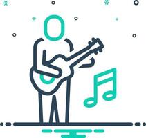 mezcla icono para músico vector