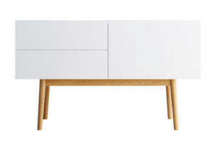 blanc espace de rangement cabinet isolé sur une transparent Contexte png