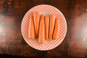 Carrots on the table photo