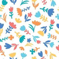 Seamless pattern with abstract florals, Matisse wallpaper, textile print, wrapping paper, scrapbooking, digital paper, stationary, etc. vector