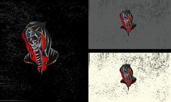 angel of death vector illustration mascot design