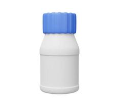 pill bottle 3d render. 3d render cartoon minimal icon illustration photo