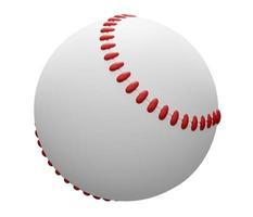 Baseball ball 3d render. 3d render cartoon minimal icon illustration photo