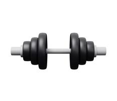 dumbbell 3d icon. 3d render cartoon minimal icon illustration photo