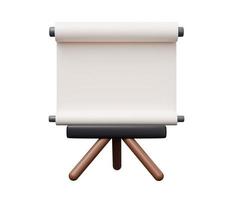 presentation board 3d icon. 3d render cartoon minimal icon illustration photo