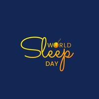 World Sleep Day Social Media Post vector