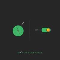 World Sleep Day Social Media Post vector