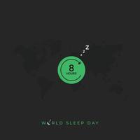 World Sleep Day Social Media Post vector