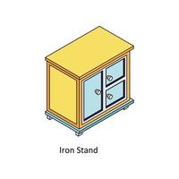 Iron Stand Vector Isometric  Icons. Simple stock illustration stock