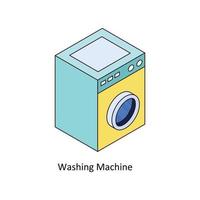 Washing Machine Vector Isometric  Icons. Simple stock illustration stock