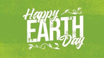 Earth day banner poster on white background celebrated on april 22. vector