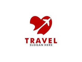 Travel logo template design vector