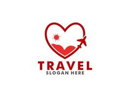 Travel logo template design vector