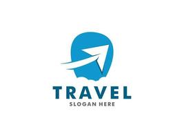 Travel logo template design vector