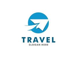 Travel logo template design vector