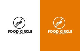 Food logo design template vector, Cafe or restaurant emblem vector