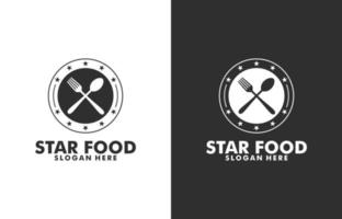 food logo design template vector